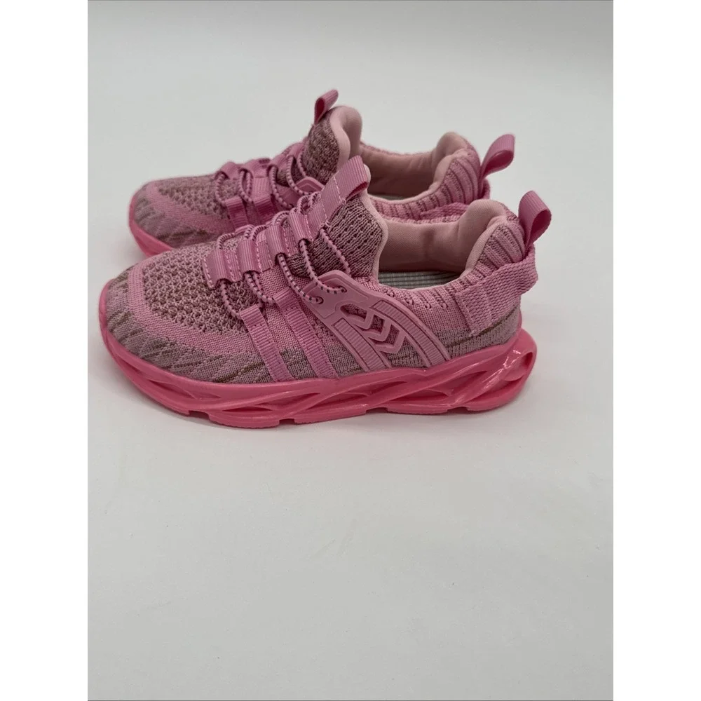 Kids Sneakers Girls Running Shoes Lightweight Outdoor Tennis Shoes 10 Pink New